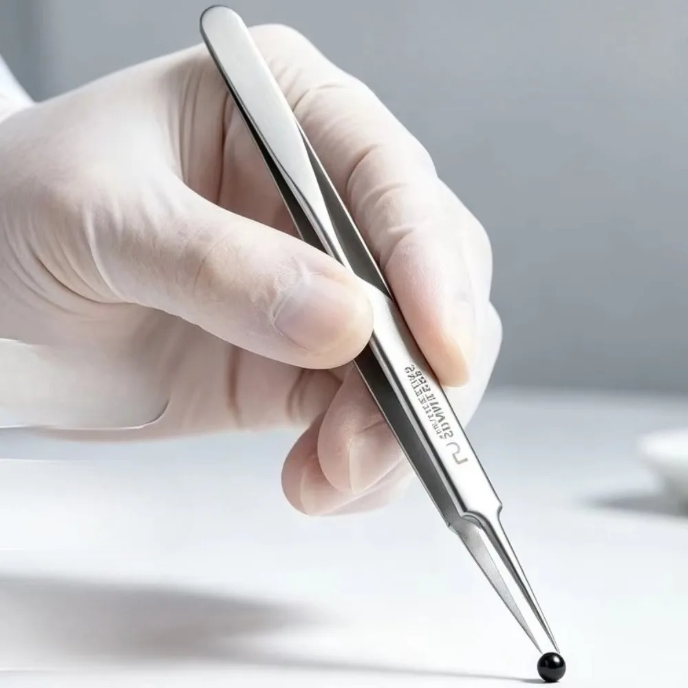 Ultra Fine No.5 Blackhead Tweezers, German Precision Acne Pimple Clip, Professional Salon Facial Skin Care Tool