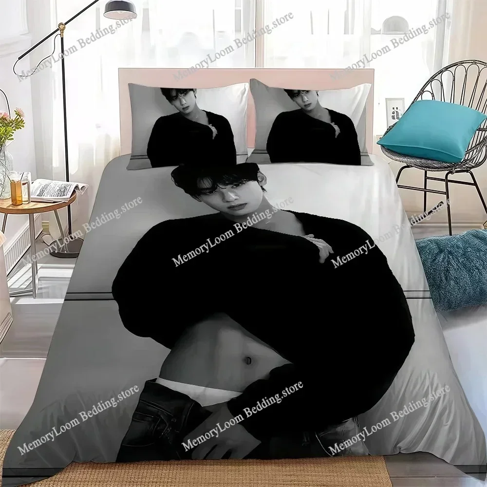 Handsome Cha EunWoo Duvet Cover Set Home Style Bedding Soft Laundry Cotton Bed Student Dormitory Gift Home Textileextile029