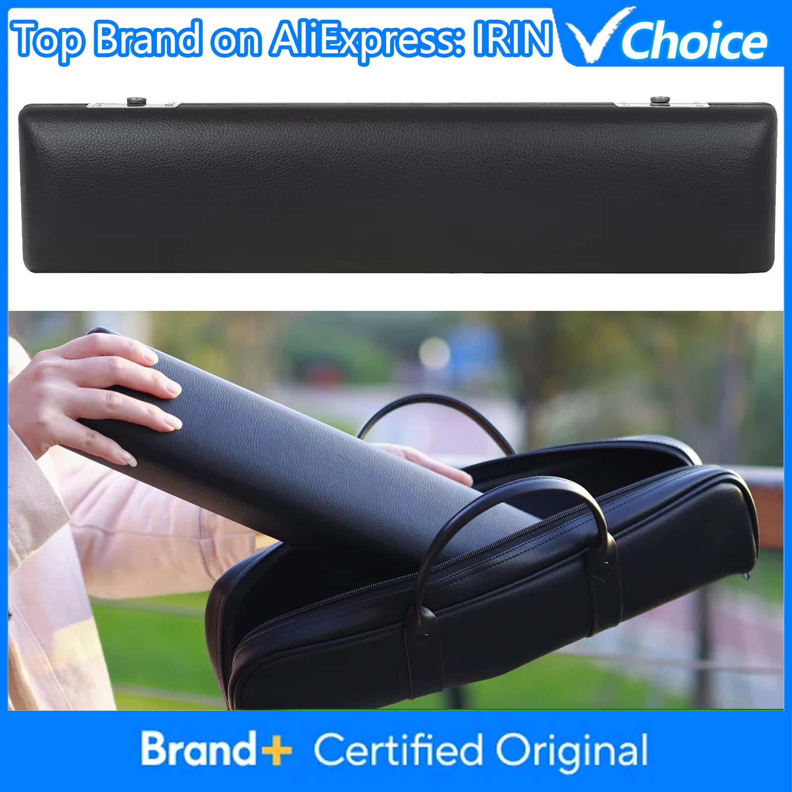 

IRIN 16-Hole Flute Bag Set Portable Flute Case Flute Box High Grade Leather Padding High-Grade Bag Musical Instrument Accessory