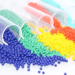TAO  Beads 2.0MM 10Grams/Tube  Glossy Round Glass Beads For DIY Handmade Needle Work  Sewing Bead Weaving