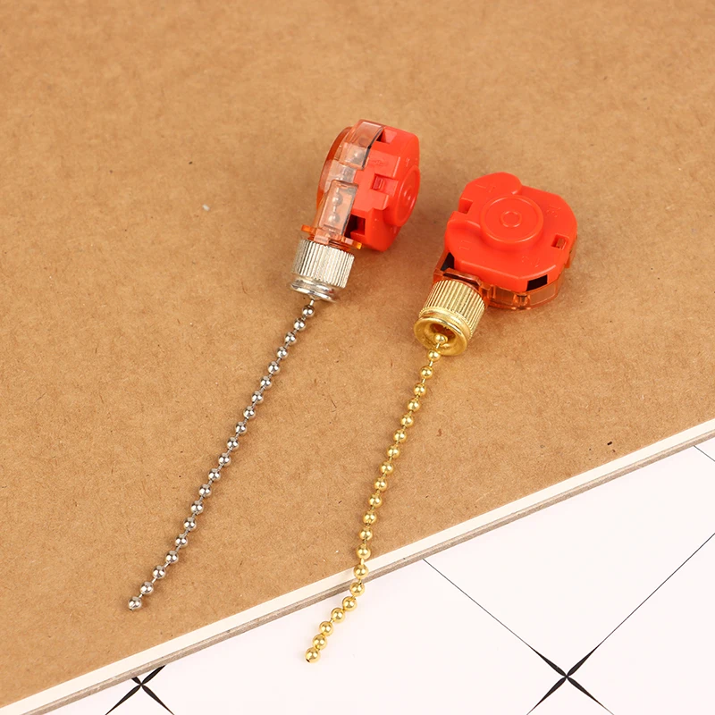 3 Speed Pull Chain Control Brass 4 Wire Ceiling Fan Chain Switch Replacement Speed Control Switch For Fan Wall Lamps Switch