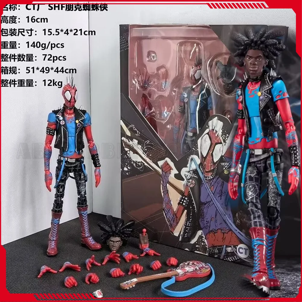 

Ct Toys Spider-Punk Spiderman Figure Spider-Man Across The Spider-Verse Action Figures Shf Spider Punk Figurin Children Toy Gift