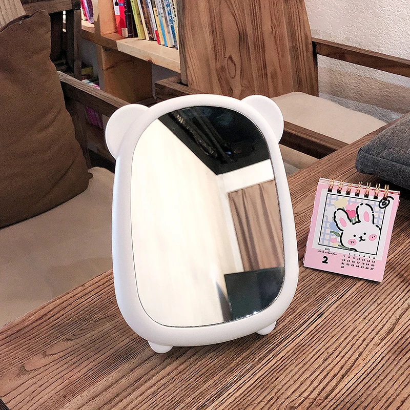 

Kawaii Bedroom Makeup Mirror Table Girls Small Pink Makeup Mirror Aesthetic Portable Ev Dekorasyon Aksesuarlar Home Accessories