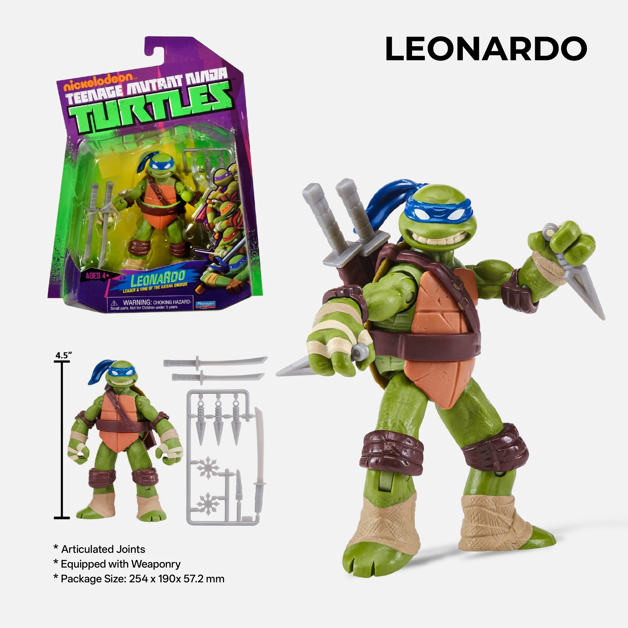 Oryginalne Autentyczne Figurki Akcji Wojowników Ninja TMNT z Animacji z 2012 roku, Model z Ruchomymi Elementami, Reprint: Leonardo, Raphael, Michelangelo, Donatello