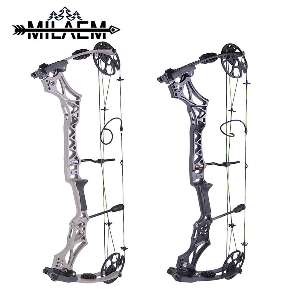 

30-70lbs 80% Let Off JUNXING M129 Compound Bow Magnesium Aluminum Alloy Adjustable Right Hand Adult Shooting Hunting Archery Bow