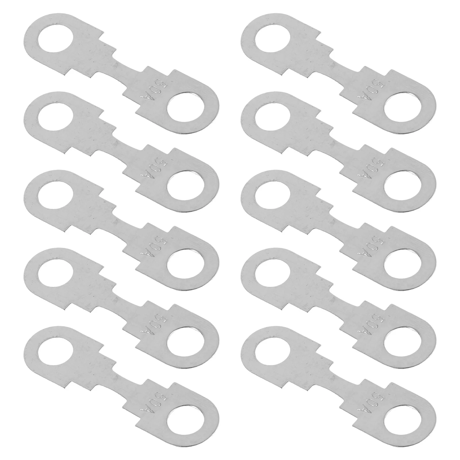 

30Pcs Automotive Fuse Sheets Flat Plate Durable Metal Strip Universal Car Truck Electrical Protection 30a 40a 50a Vehicle Fuse