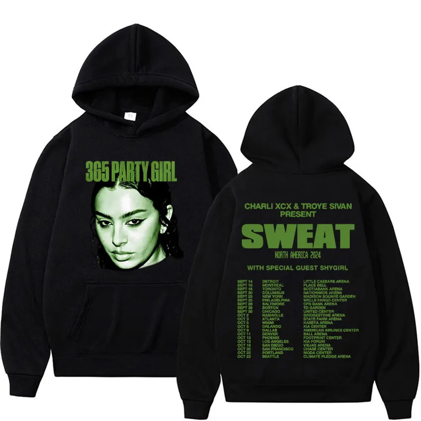 Charli Xcx Brat Troe Sivan Sweat Tour Hoodie Men Women Fashion Hip Hop Vintage Sweatshirts High Quality Casual Hoodies Pullovers