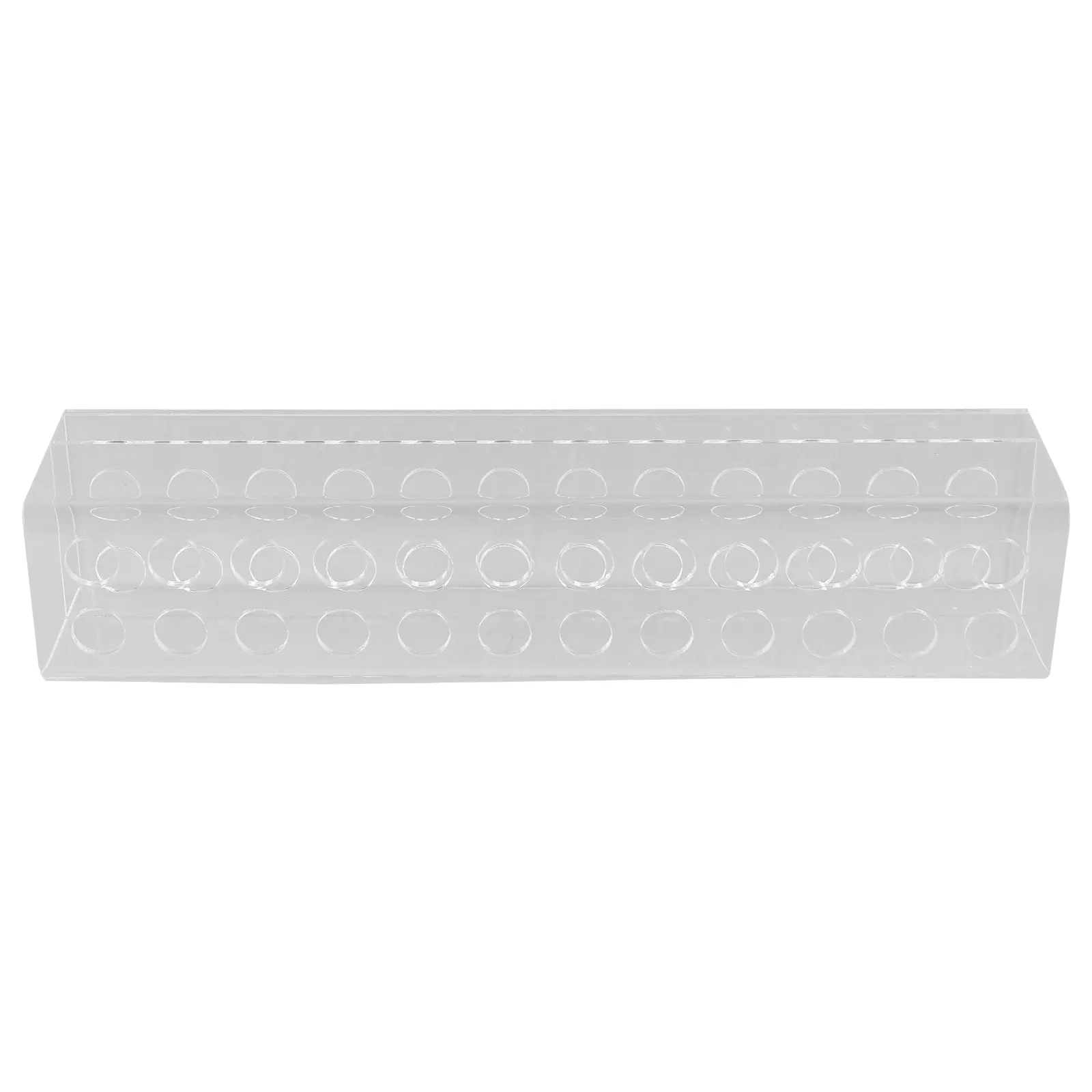 Homoyoyo Portapenne trasparente a 24 slot, organizer da scrivania a 2 livelli per penne, matite, pennelli per trucco, forniture per ufficio e casa