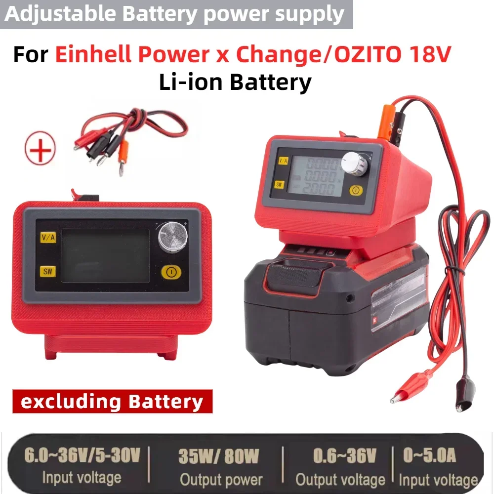 

Portable CNC Adjustable Battery Power Supply DC Voltage Regulator FOR Einhell Power X Change/OZITO 18V Li-ion Battery Series