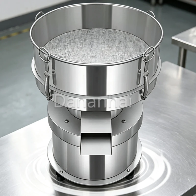 Granule Sorting Sifter, Electric Screening Separator, Stainless Steel Vibration Shaker For Grain Raw Material