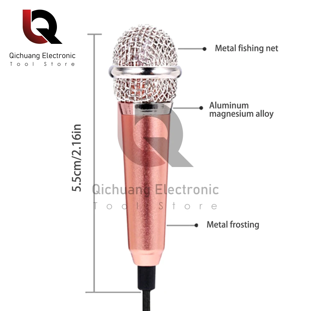 1Pcs Newest Mini Microphone Lavalier Professional Microphone Handheld Mic for Computer for iPhone ipad karaoke Singing Exclusive