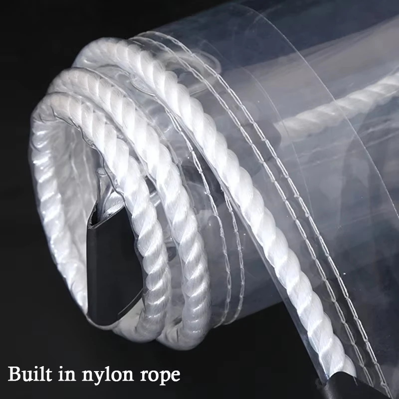 0.35mm thick transparent rainproof cloth garden sunshade tarpaulin curtain balcony window transparent PVC tarpaulin