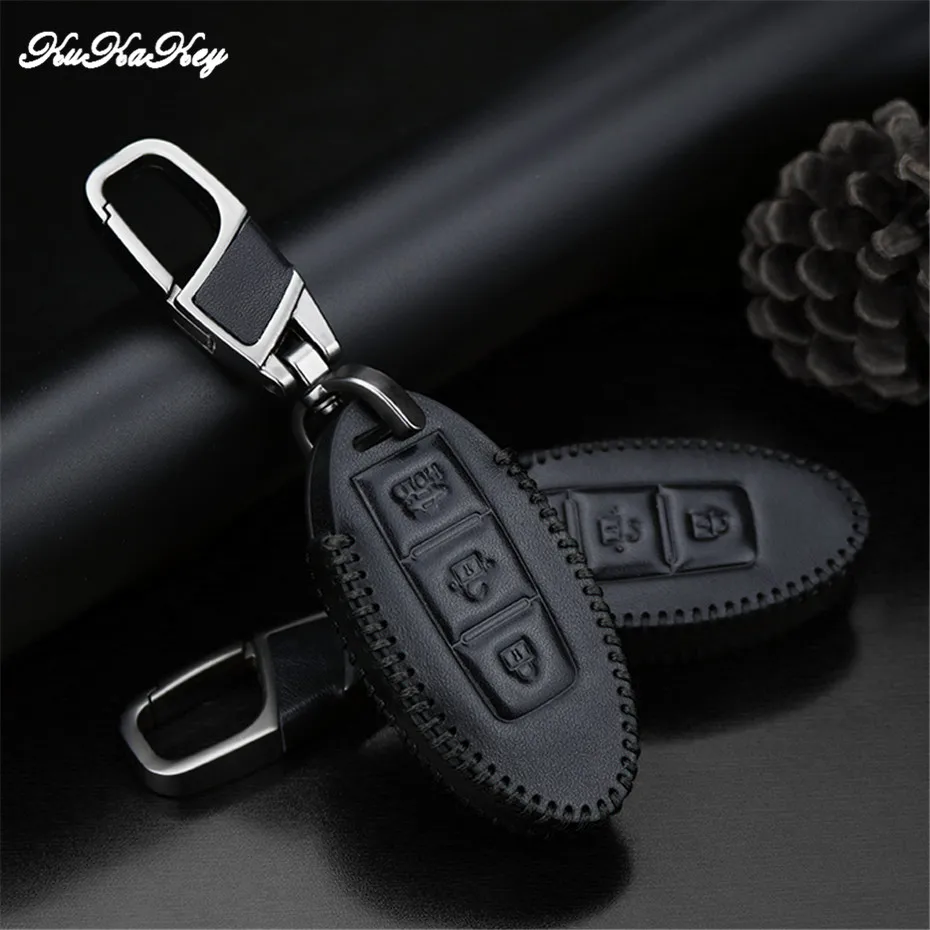 Car Key Case Cover Protective Key Shell Skin Bag For Nissan Qashqai Juke Note Almera Teana Tiida Murano Pathfinder Infiniti Q50