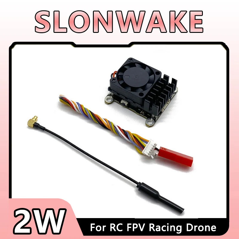 New upgrade 5.8Ghz 2W adjustable FPV VTX Wireless Image Video Transmitter Support OSD use for FPV Long Range Fixed Wing Drone view 2
