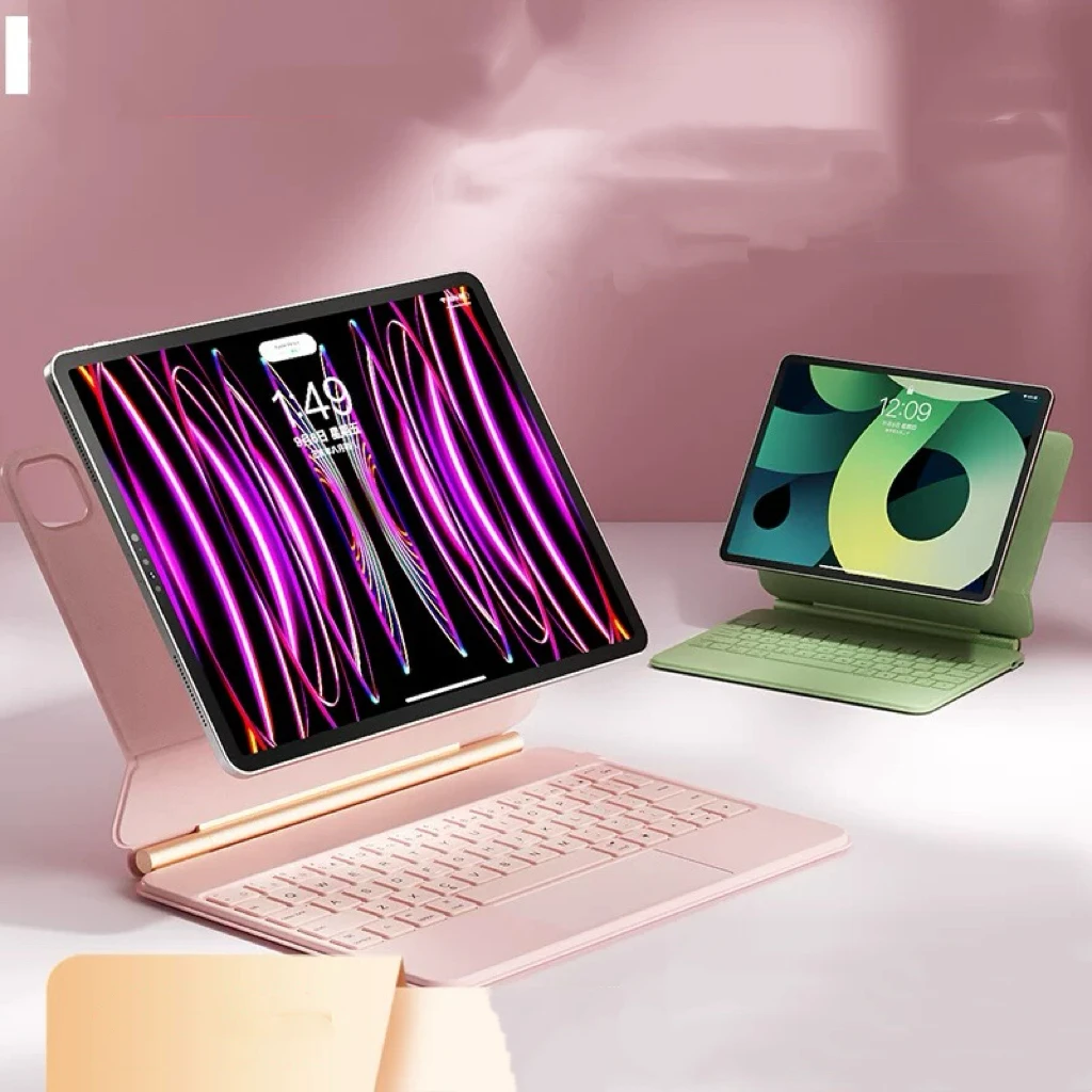 Magic Keyboard es adecuado para la cubierta protectora de la tableta iPad, la funda de succión magnética, el tacto flotante