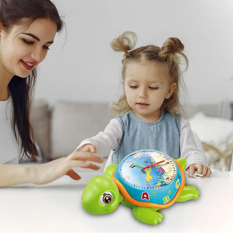 Baby Toys Light Up Musical Turtle Crawling Light Sound Toy Time Learning Girl Boy Early Educational Toys Infant Toddler Gifts