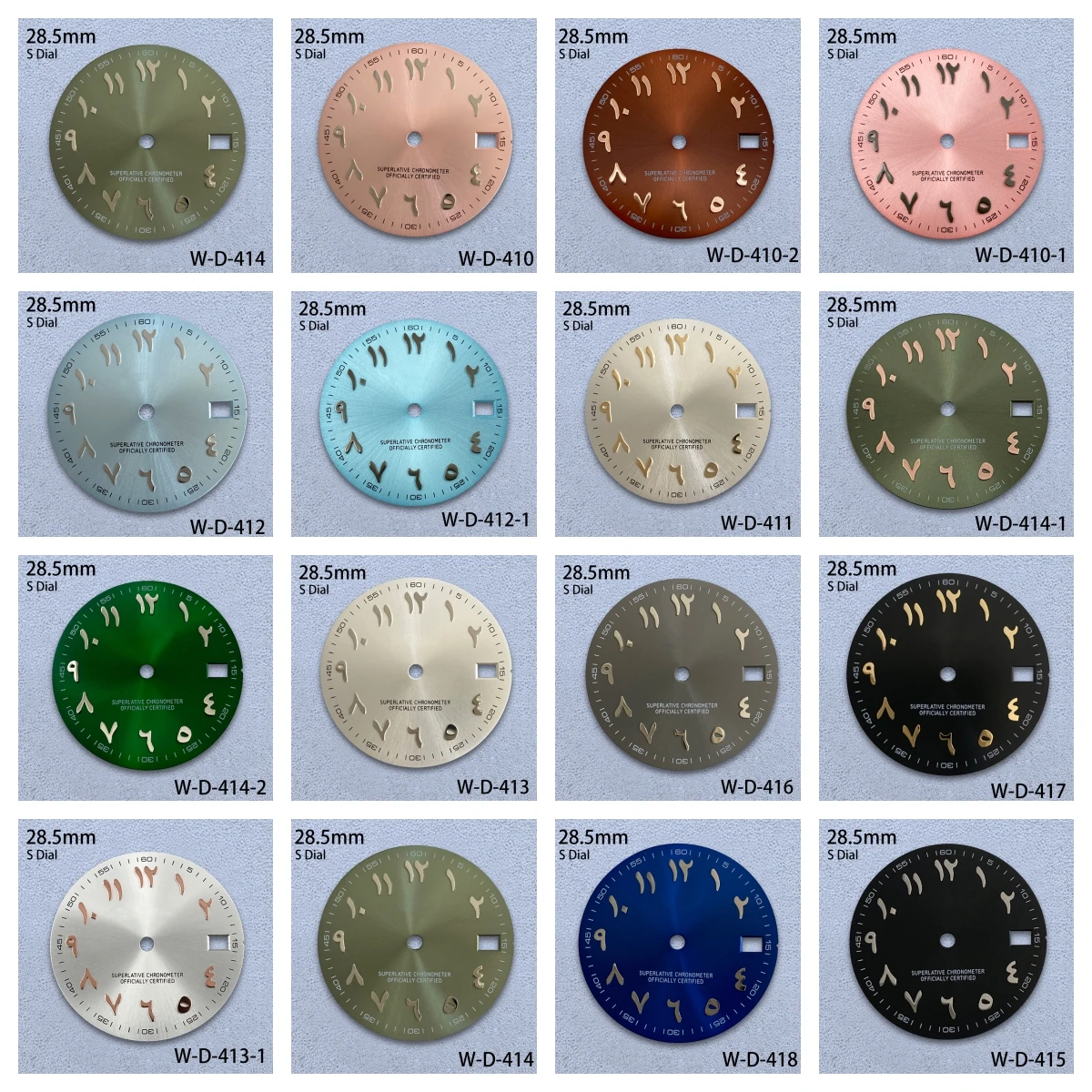 

28.5mm S Logo Arab Dial Fit NH35/NH36/4R/7S Japanese Automatic Movement High-Quality Sunray Dial Watch Modified Accessories
