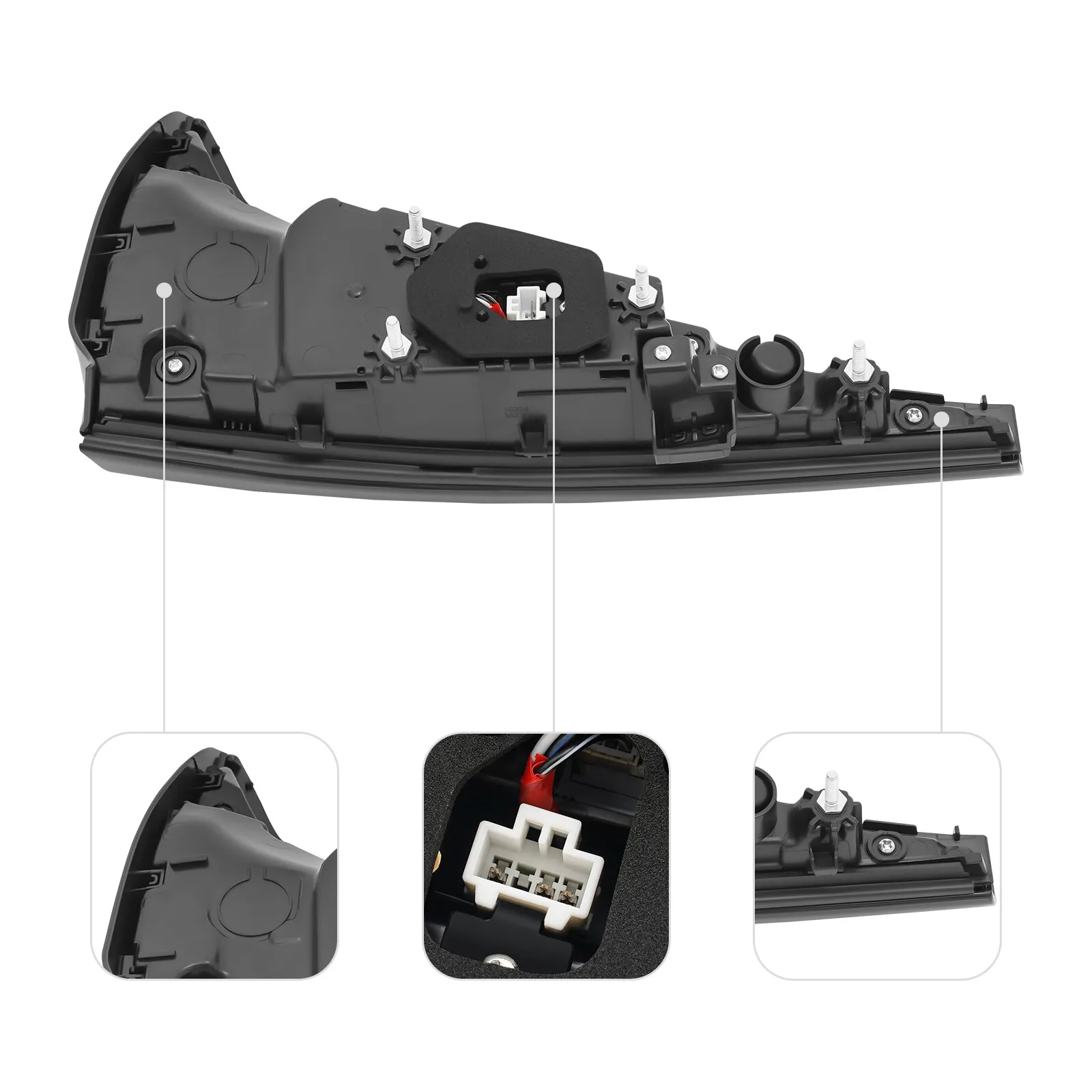 ضوء خلفي LED داخلي يسار ويمين لـ 22-24 كيا سبورتاج 92403-DW000 92404-DW100 أضواء إشارة الانعطاف وأضواء الفرامل