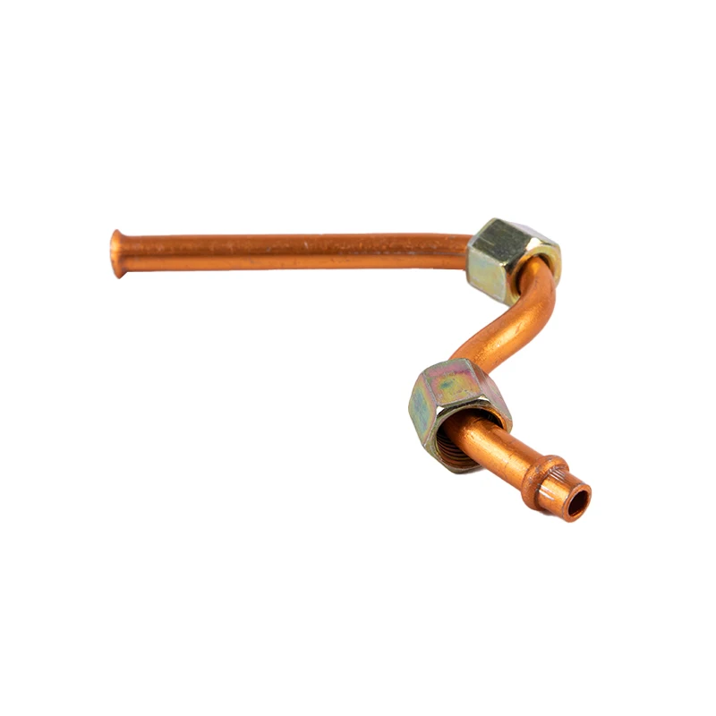 Reemplazo del tubo de escape del compresor de aire de aluminio con rosca de 9 mm, tono plateado