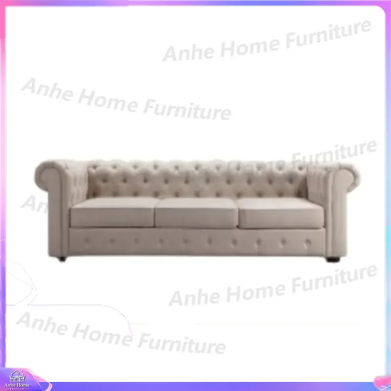 for Changsha Solid Wood and Fabric Comfortable Cushion Hotel Furniture Modern Elegant Design Sofa Living Room Sofa