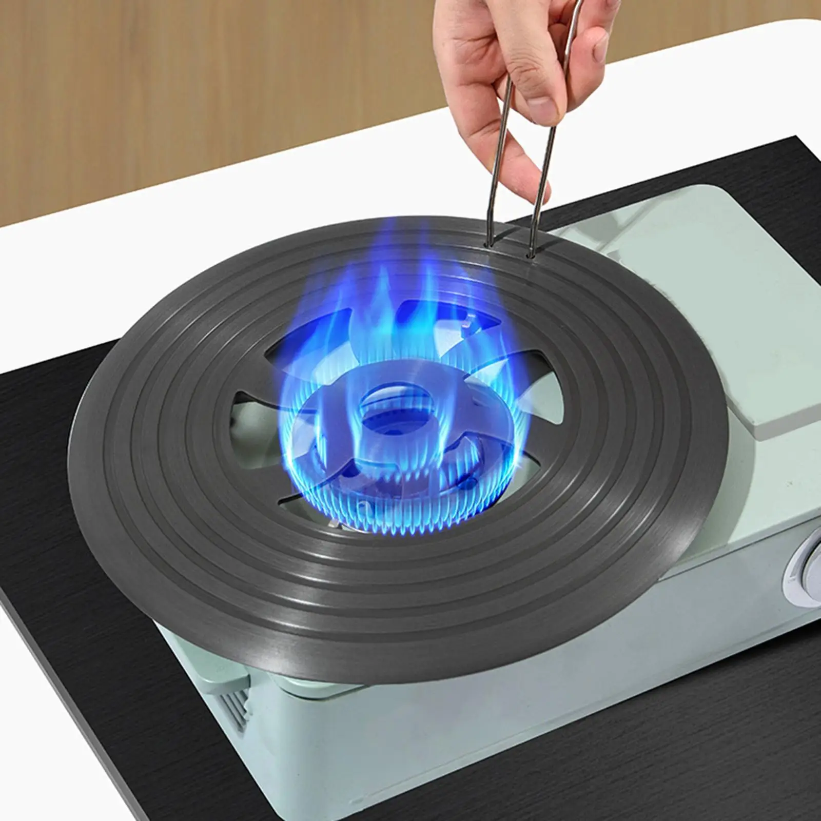 Lightweight Aluminum Heat Diffuser Plate Kitchen Simmer Ring Fast Heat Distribution for Gas Electric Stove Top