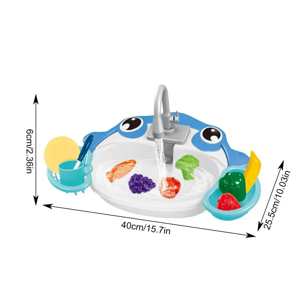 子供用ごっこ遊び食器洗い機おもちゃ 電動循環水食器洗いキッチンおもちゃ 男の子と女の子へのギフト