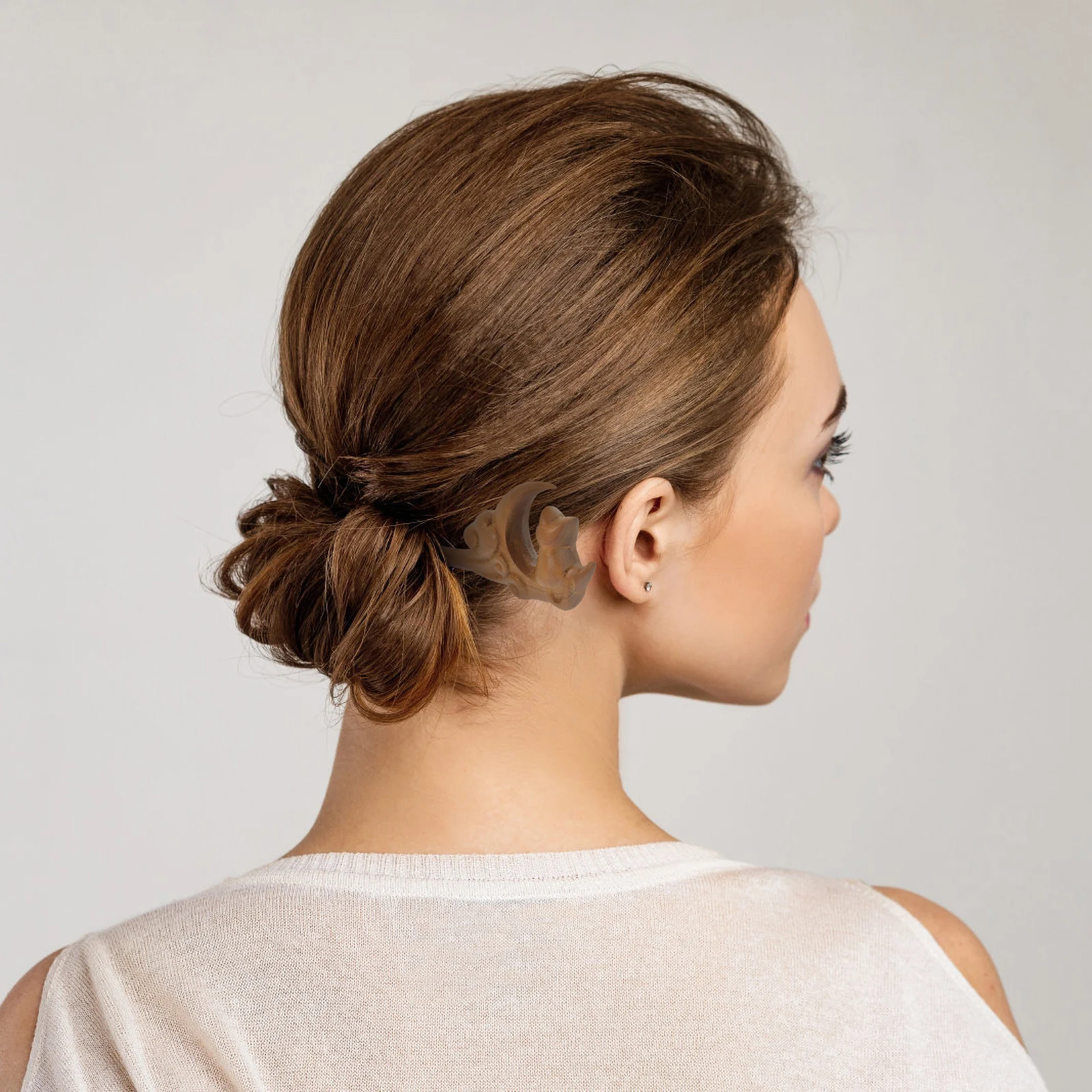 

Sandalwood Hairpin Wooden Decorative Pins Bun Clip Accessories Women Stick Wooden Hair Fork Long Hair Hanfu Style