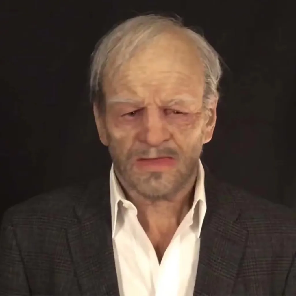 Cabeça cheia realista 실리콘 마스카라, Old Elder, Supersoft, 할로윈 파티 용품, 성인용