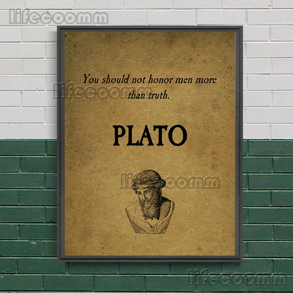 Li Ghazali,Rumi,Plato,Famous Quotations Vintage Wall Art Canvas Print Philosophers Proverbs Art Poster And Print Home Decoration