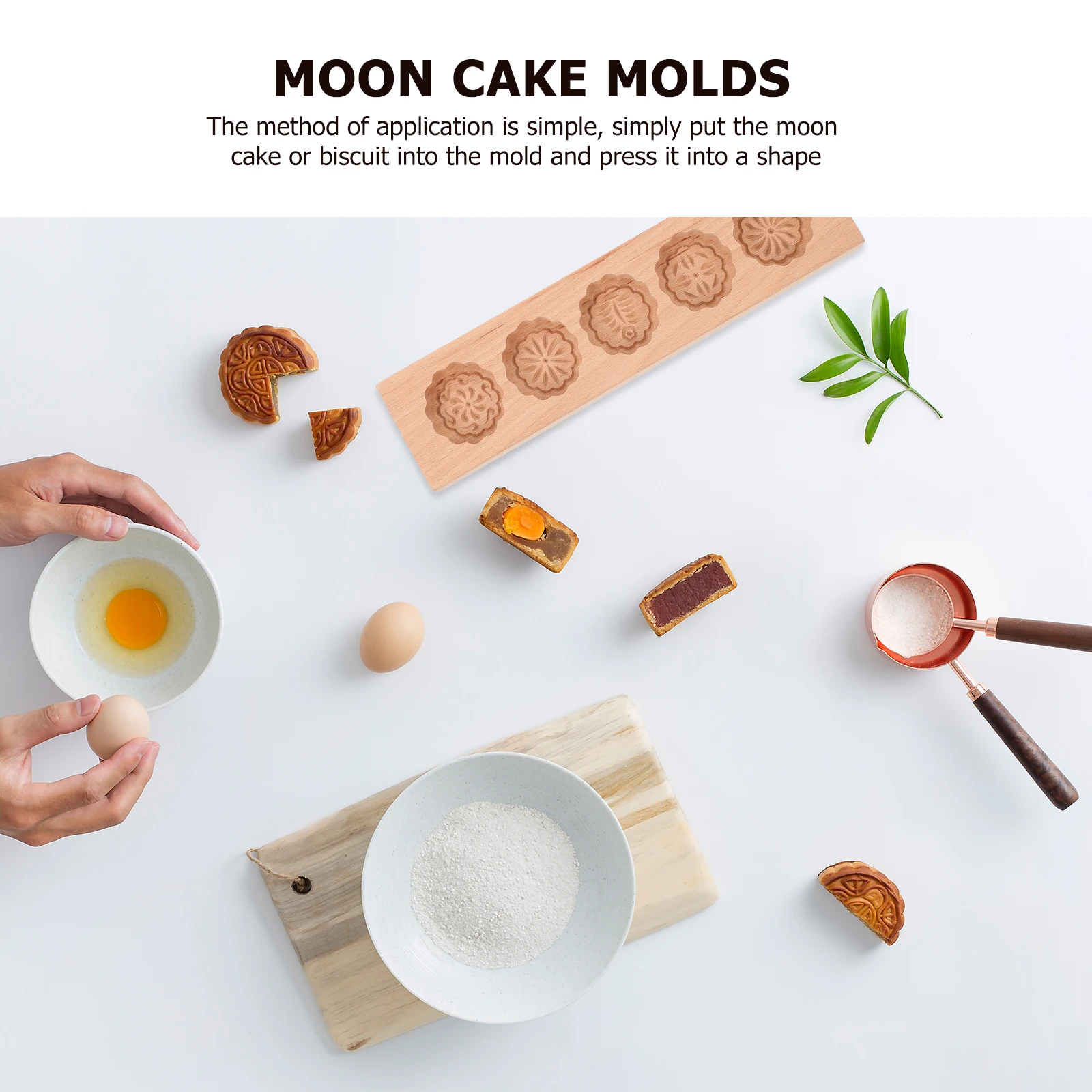 

Cake Mold Baking Tool Kitchen Gadget Green Bean Cake Making Mold Food Grade Reusable Safe for Dessert