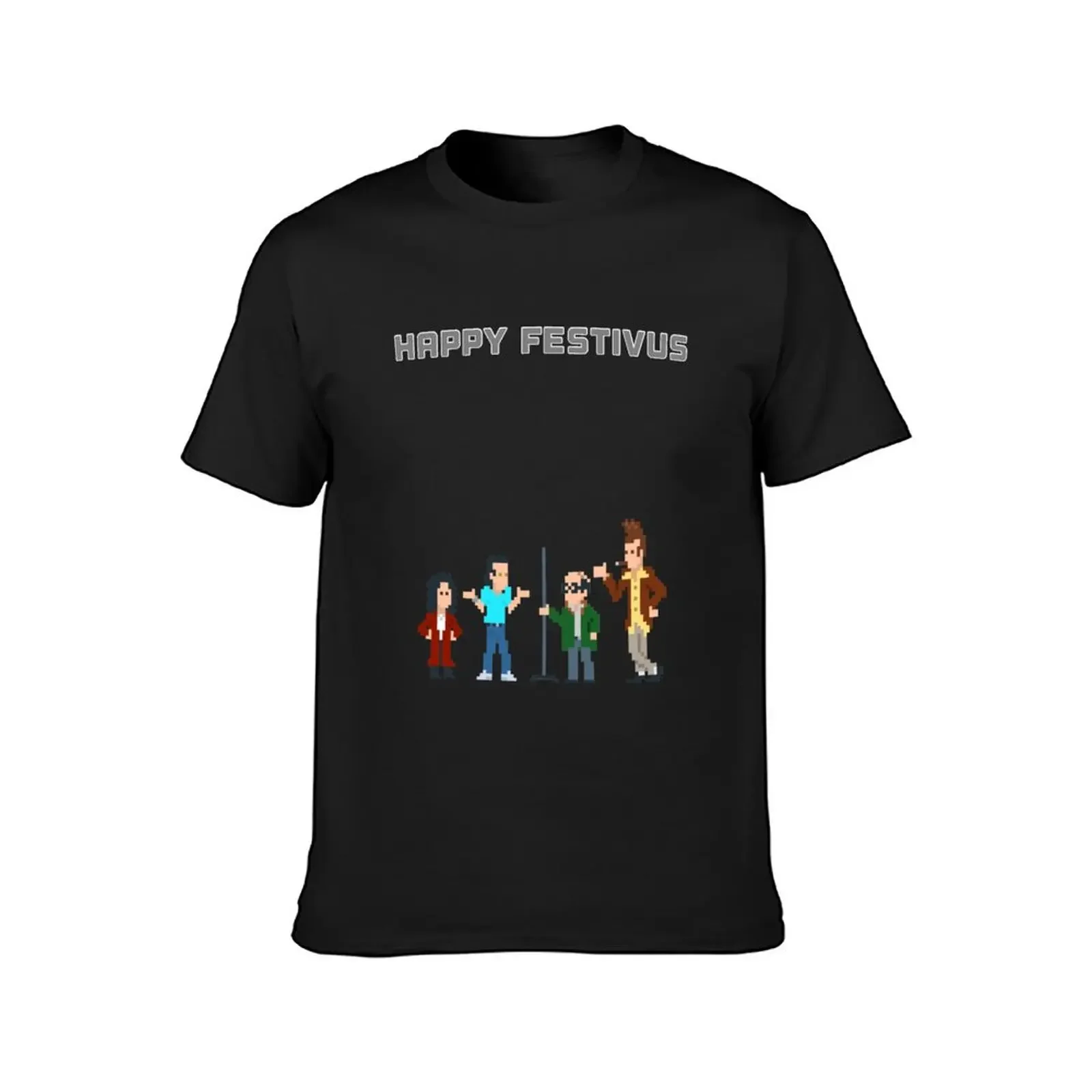 An 8 Bit Festivus Miracle T-Shirt heavyweights anime t shirts quick-drying blue archive men clothing