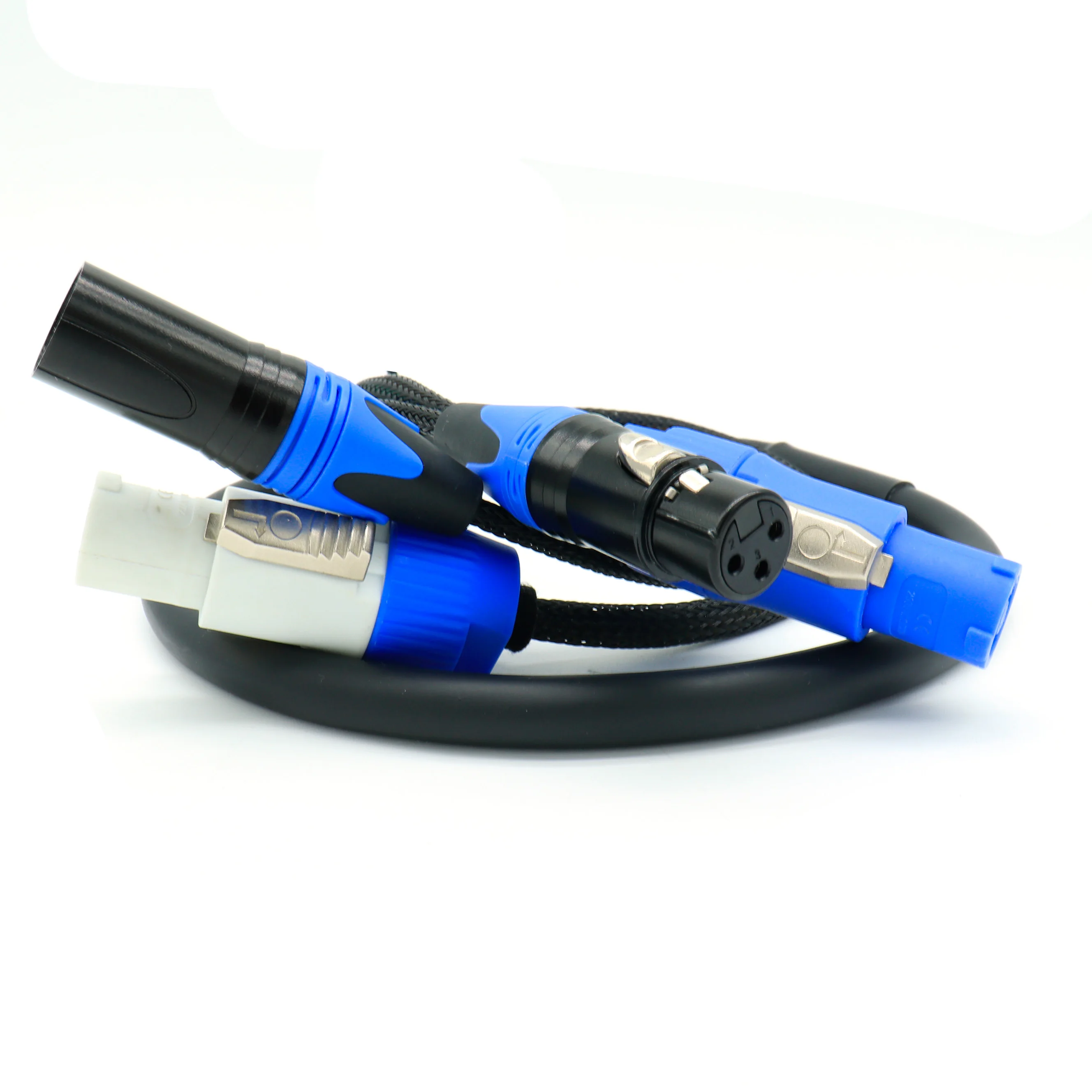 PowerCon plus 3 Pin DMX Combi Combo Hybrid Cable