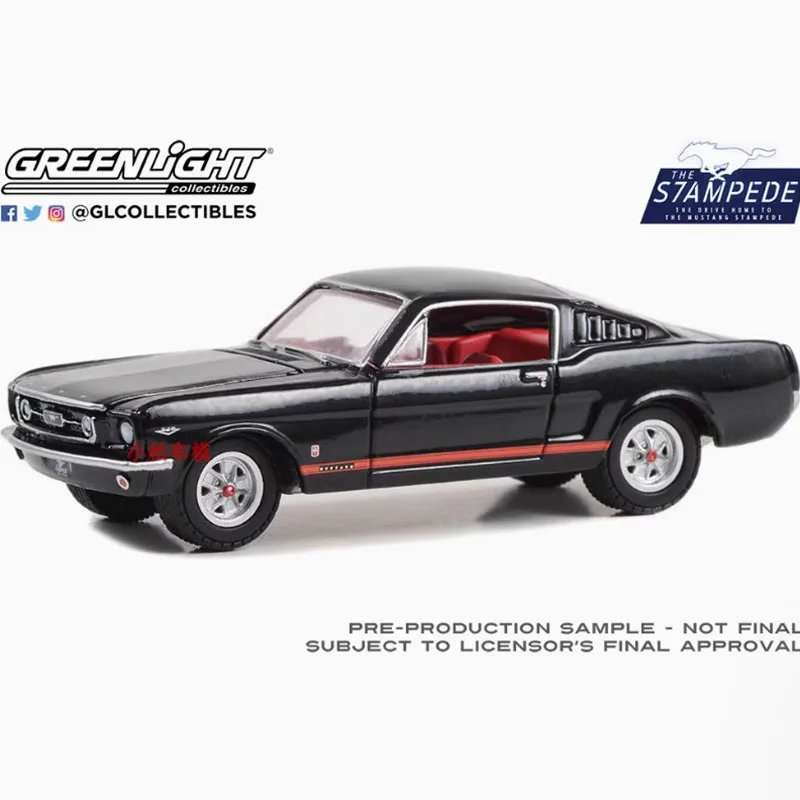 

Литой под давлением Greenlight, масштаб 1:64, 1965, Mustang GT, имитация сплава, модель автомобиля, статическая коллекция, украшенные праздничные подарки, игрушки