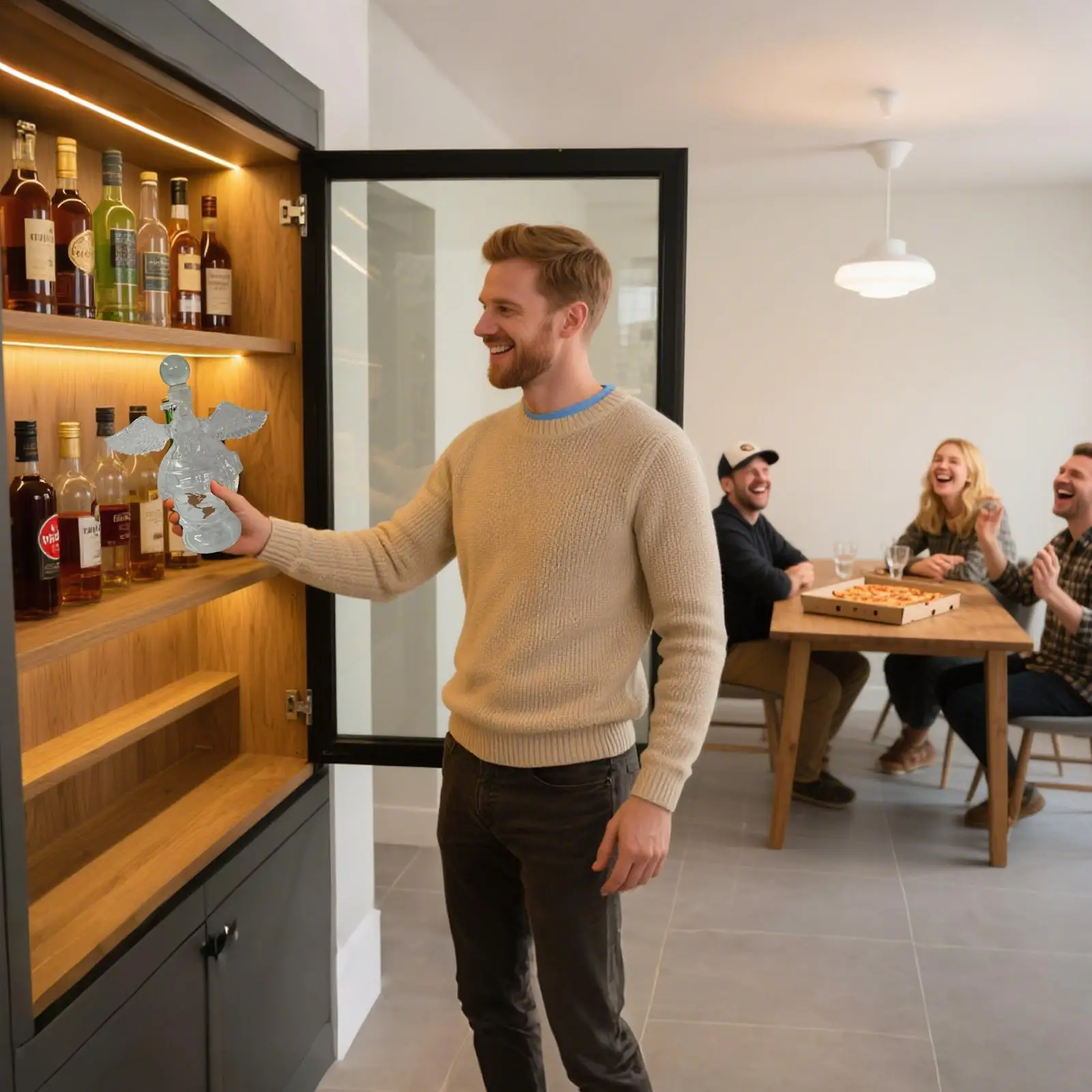 

Wine Decanter Eagle Shaped Liquor Bottle Decorative Whiskey Dispenser For Display Collectible Men Women Party Living Room Study