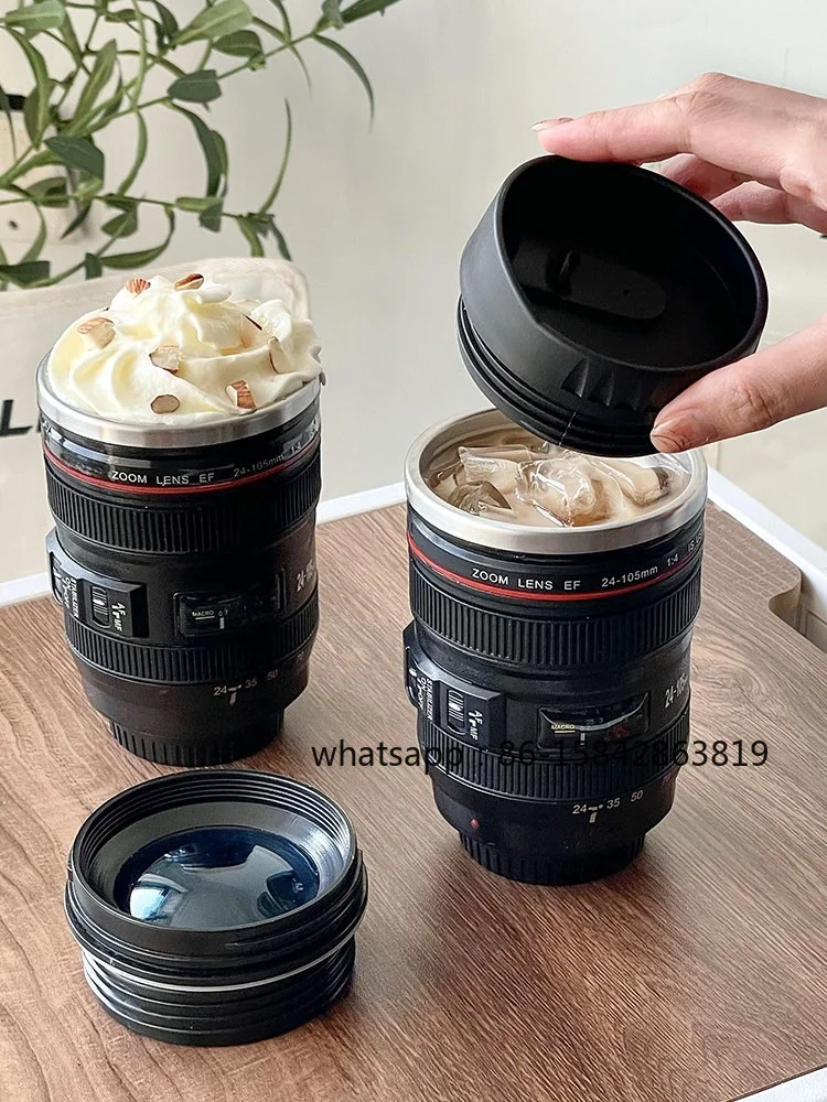 Lens Water Cup, Camera SLR Thermos Cup, Niche Design, Funny Coffee Cup