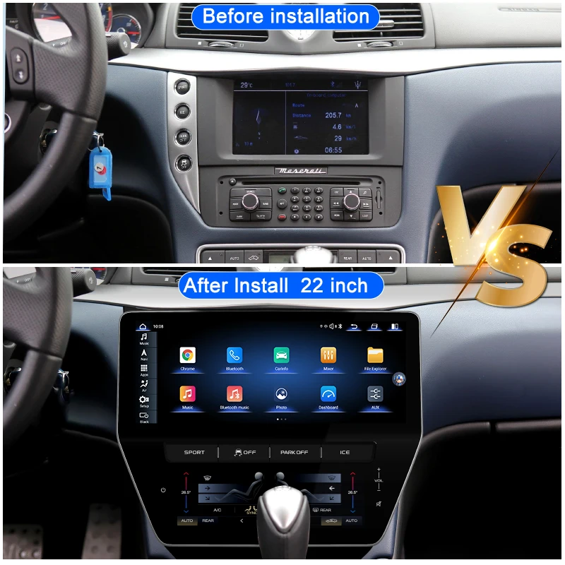 Android 13 For Maserati GT GranTurismo 2007-2017 22 