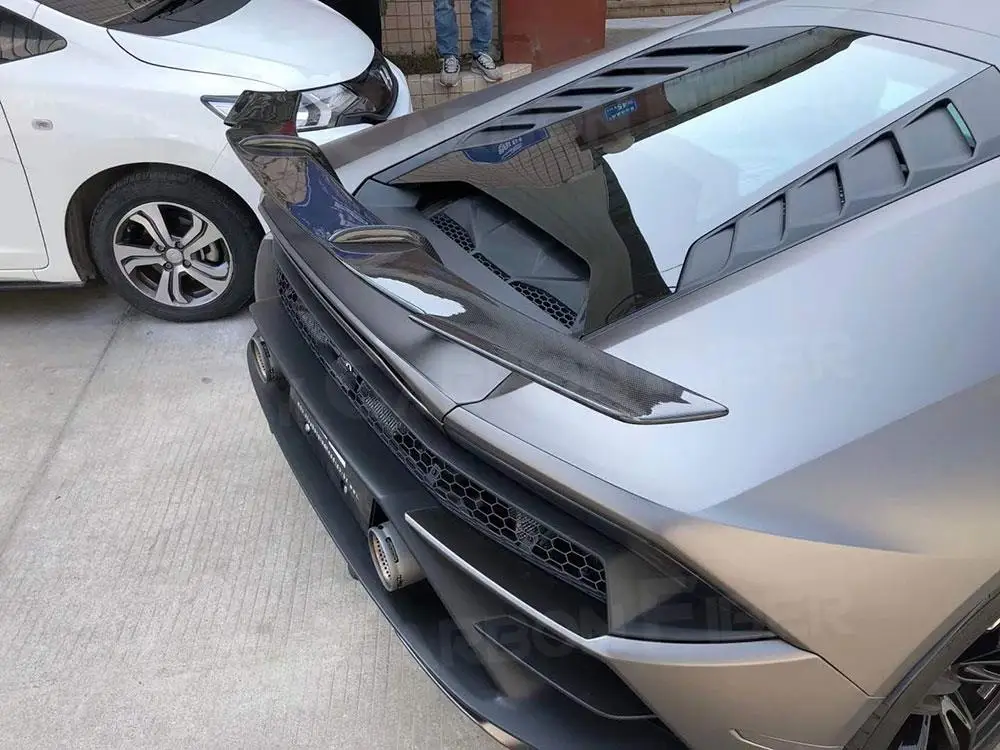 Dry Carbon Rear Trunk Lip Spoiler for Lamborghini Huracan LP580 LT610 EVO Novitec style Forged Carbon Fiber Rear Spoiler Racing
