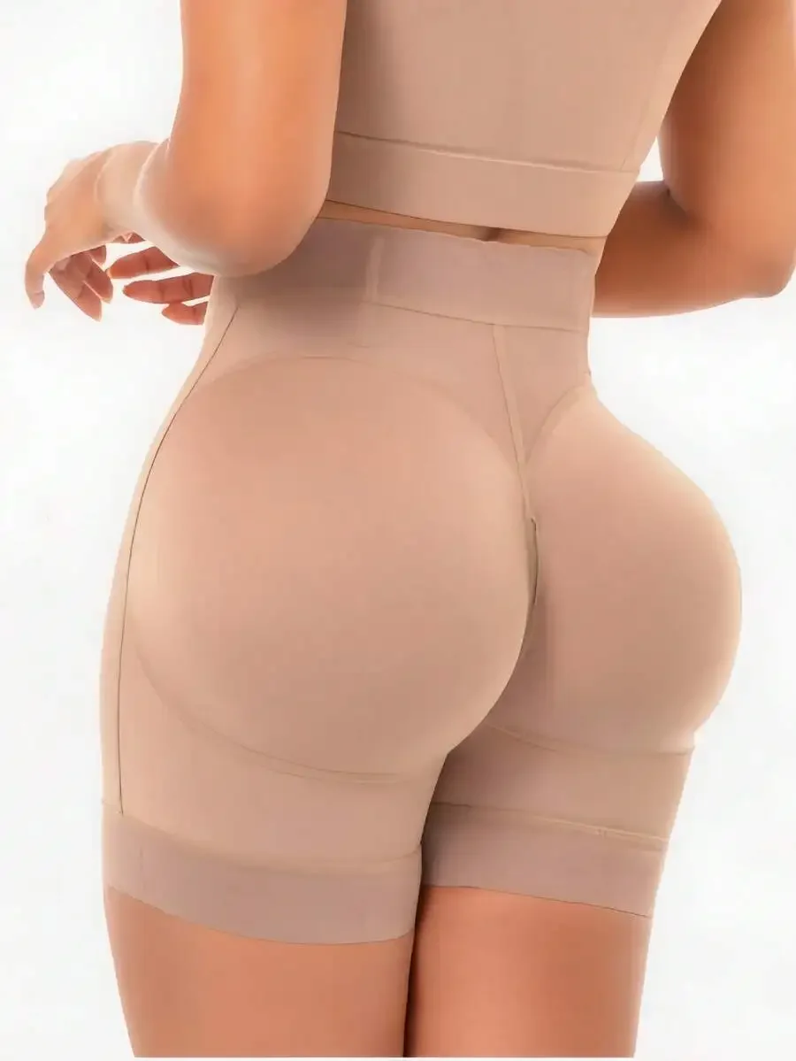 Women's High-Waisted Lace Trim Shapewear Pants - Hip Lifting, Tummy Control & Waist Slimmer For Yoga, Fitness & Everyday Wear view 2