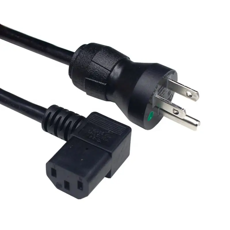 6FT 3X16AWG 13A Power Cord 5-15P To C13 Pure Copper PVC Insulated Connection Wire