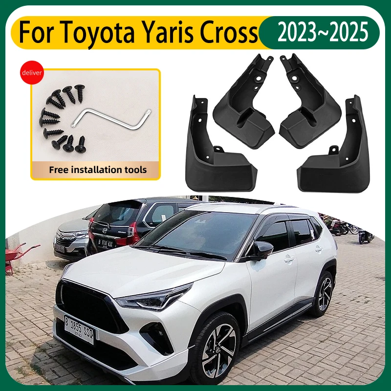 

Аксессуары для Toyota Yaris Cross 2023 2024 2025, передние брызговики, брызговики, брызговики заднего крыла, автомобильные аксессуары