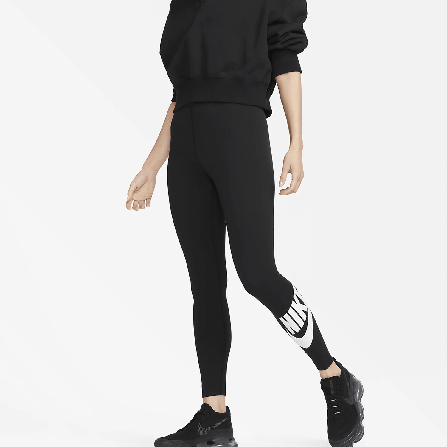 نايك حقيقية حقيقية SPORTSWEAR المرأة الرياضية عالية الخصر المطبوعة طماق DV7792-010