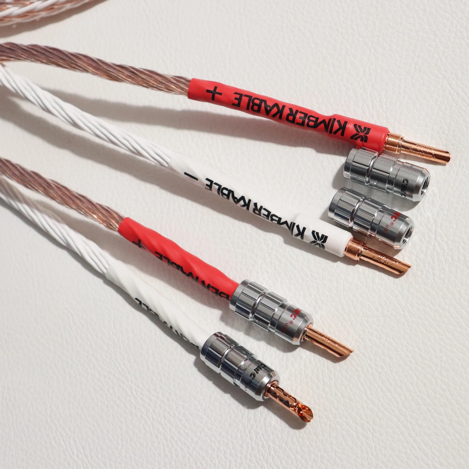 Американский оригинальный 1 пара HI-End 12TC OCC однокристальный медный Банановый штекер HIFI кабель для динамика