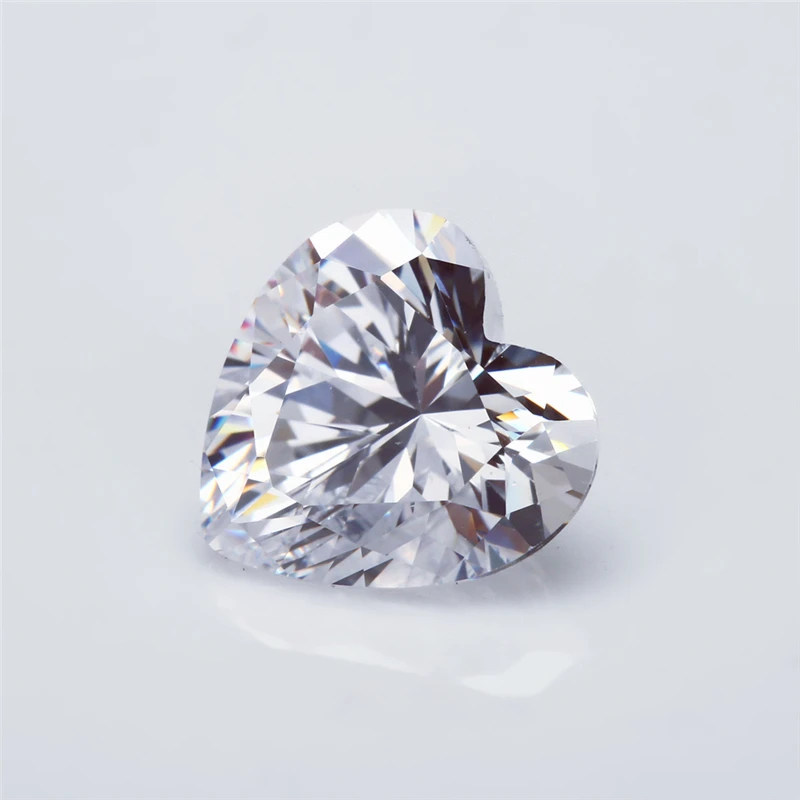 

Size 3x3mm~10x10mm Heart Cut EF VVS1 D Color Lab Grown Loose Moissanite Stone Test Positive (5mm-12mm With Certificate)