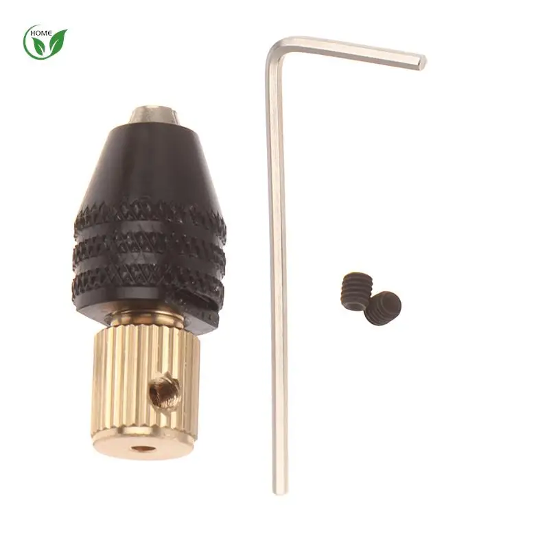 Electric Motor Shaft Mini Drill Chuck Fixture 0.5-3.2mm Drill Bit Micro Drill Chuck Hex Drill Chuck Adapter 2.3mm/3.17mm/ 5mm