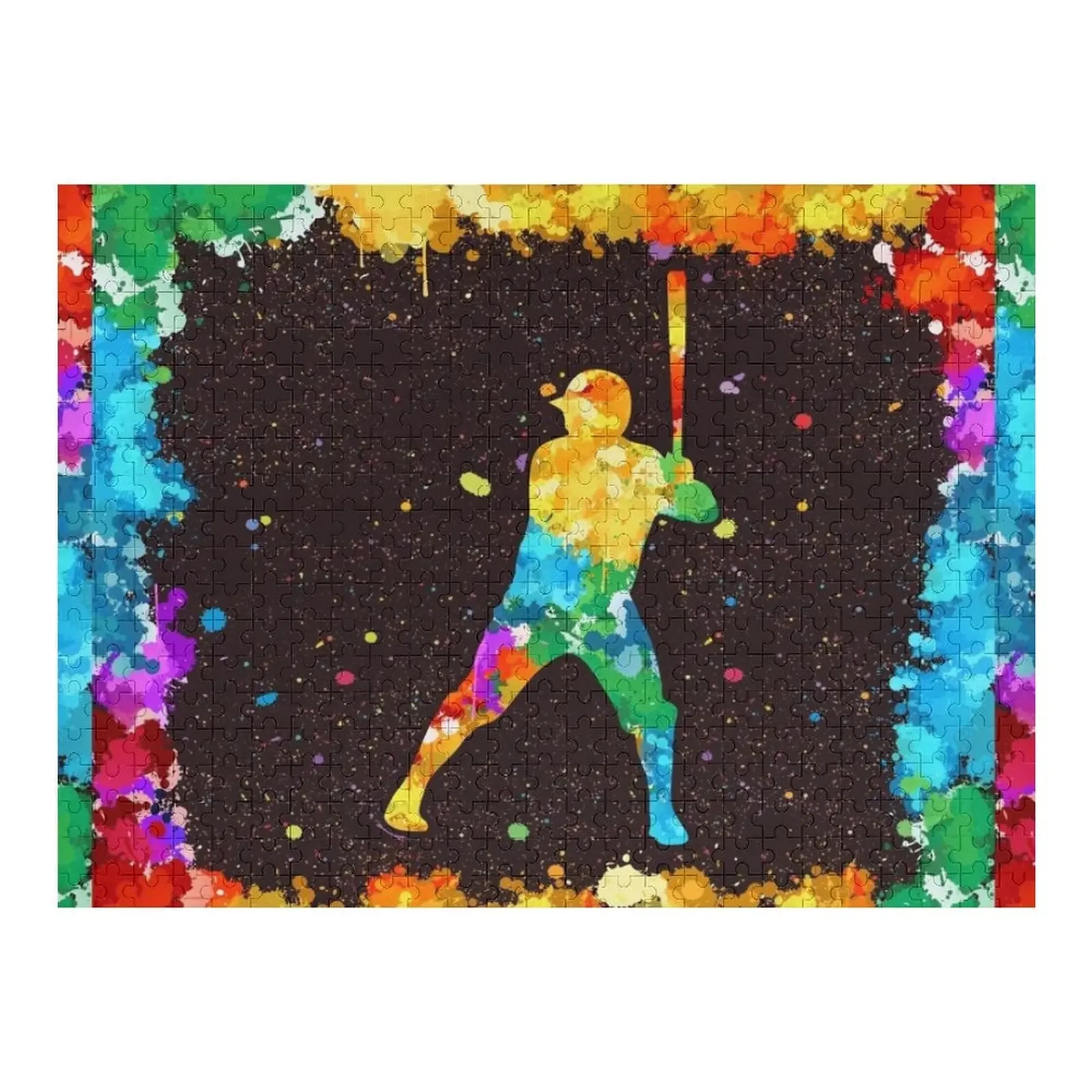 

Baseball Art Watercolor Jigsaw Puzzle Personalised Jigsaw Custom Gift Personalized Kids Gifts Personalised Toys Puzzle