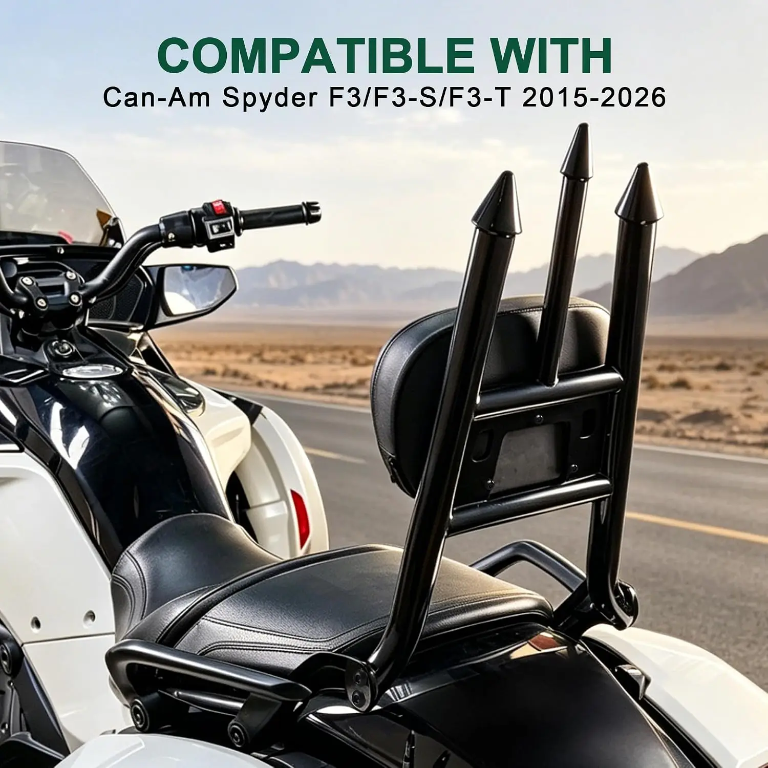 Rear Passenger Backrest & Driver Front Floorboards