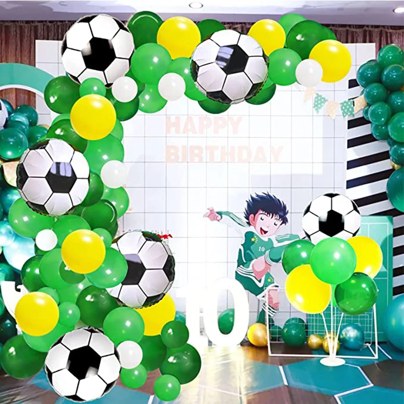 Soccer Championship Party Balloons Arch Kit Soccer Balloon Party Decorations for Birthday Soccer Sports Themed Party Supplies