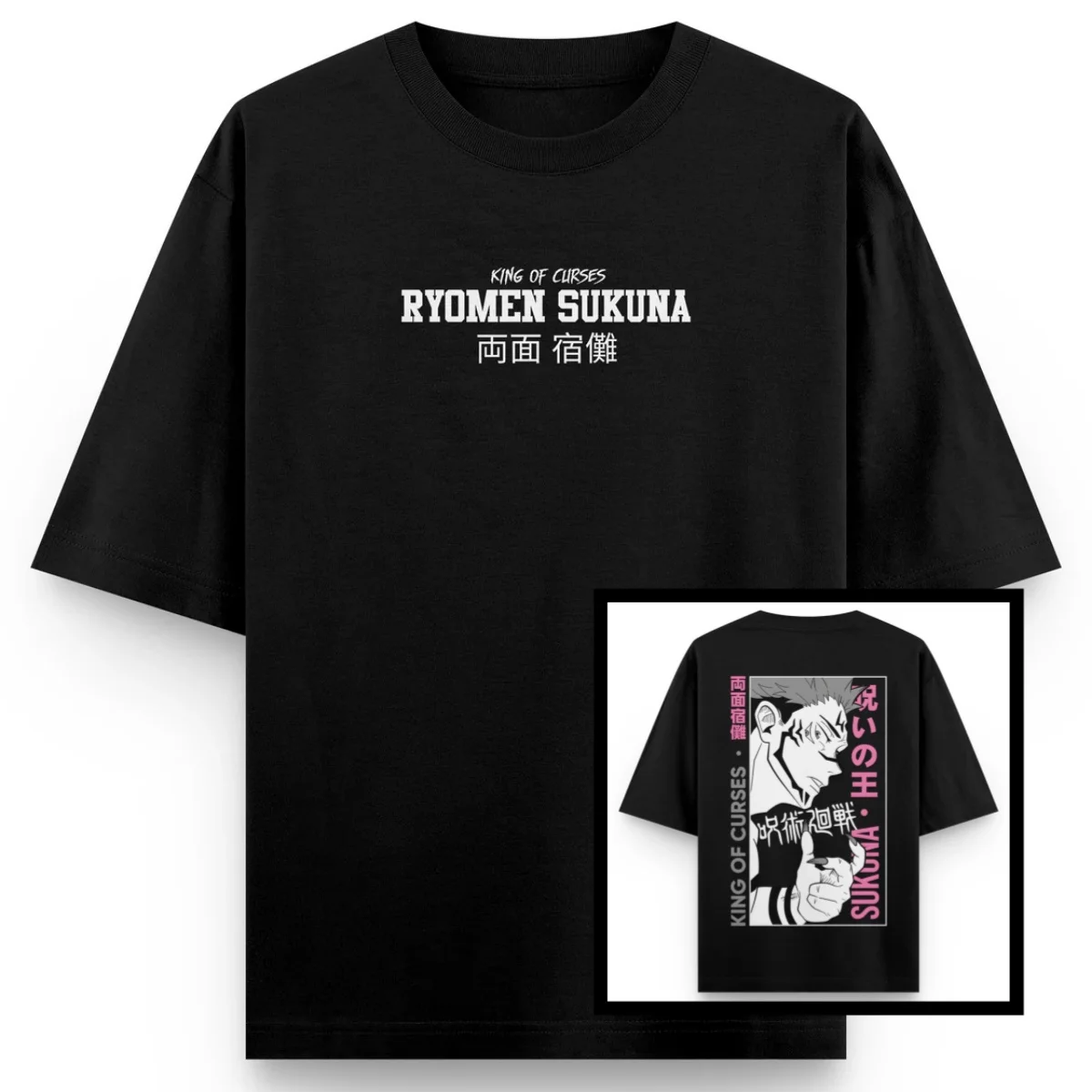 Jujutsu Kaisen Anime Druck Übergroßen Baumwolle T-shirt Männer und Frauen Harajuku Casual Y2K Komfortable Sommer Streetwear T-shirt