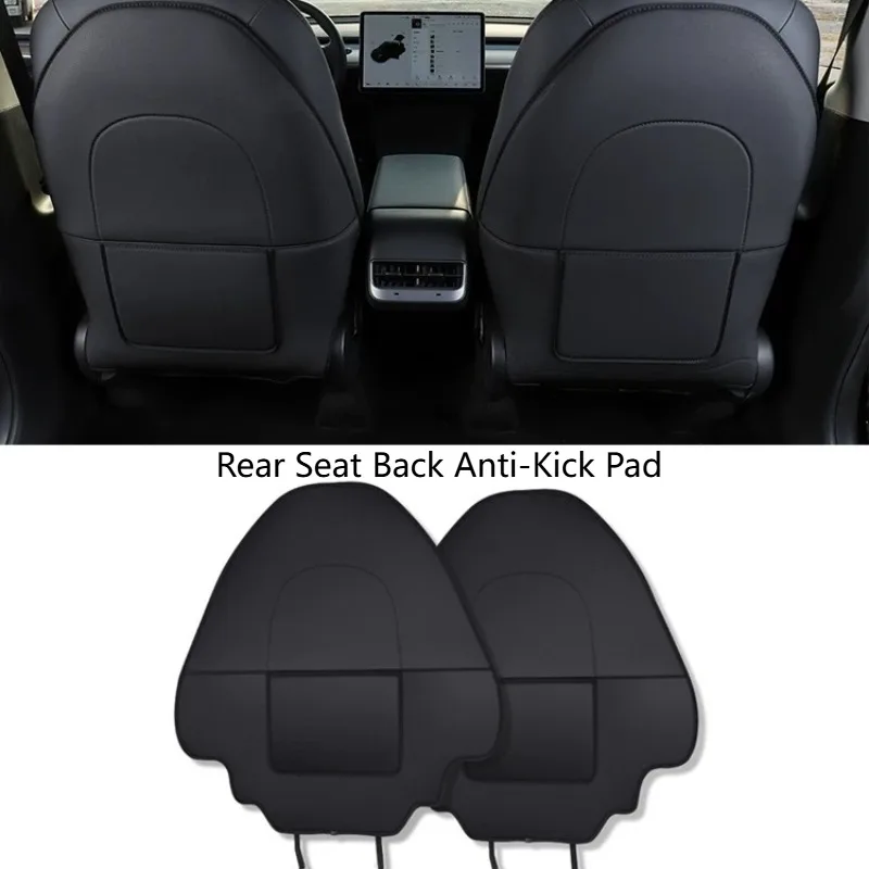 For Tesla Model 3 Highland/Model Y Juniper/Model Y/Model 3 2020-2026 Rear Seat Back Anti-Kick Pad Protective Cover Mod Car Parts