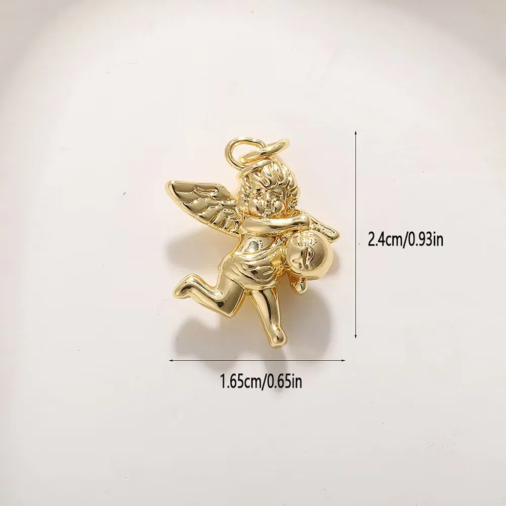 1PC fashionable and personalized copper sun angel DIY pendant accessory necklace bracelet earring accessory pendant - view 6